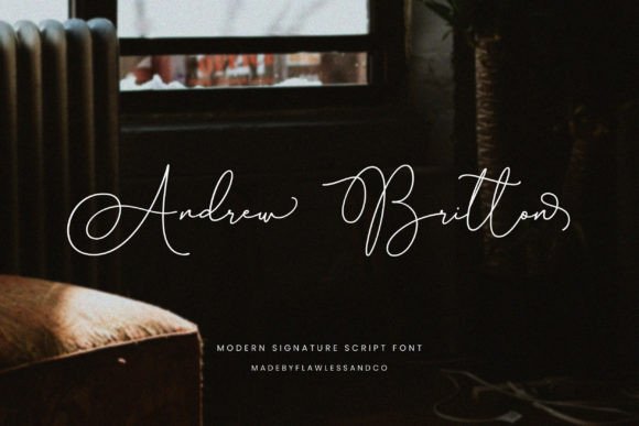 Andrew Britton: The Elegant Script Font for Handmade Creators