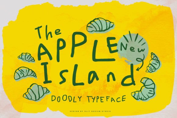 Apple New Island: A Handwritten Typeface for Editorial Design