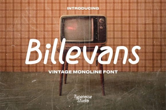 Bring Vintage Charm to Your Shop with the Billevans Typeface