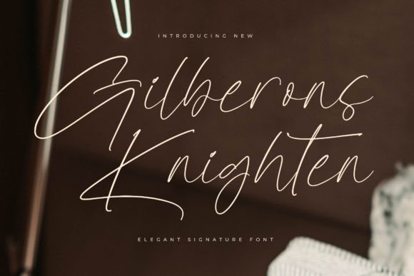 Gilberons Knighten: Elevating Digital Brand Identity with Elegant Script Typography