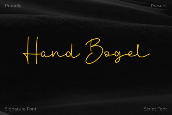 Hand Bogel: A Luxurious Script Typeface for Editorial Design