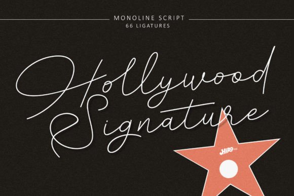 Hollywood Signature: A Stylish Typeface for Modern Editorial Design