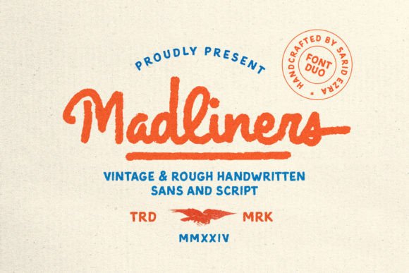 Madliners: A Handcrafted Font Duo for Authentic Campaign Visuals