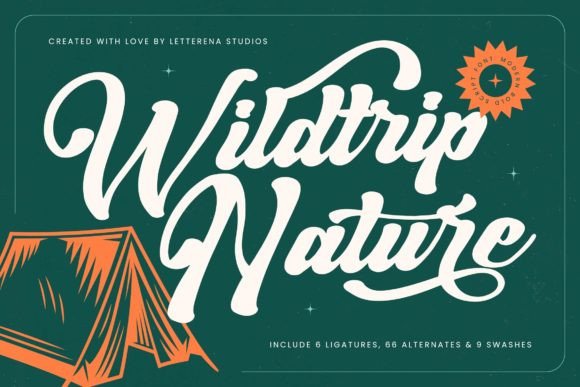 Wildtrip Nature: The Modern Bold Script Typeface for Brand Identity