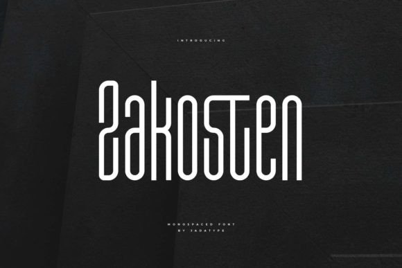 Zakosten: The Monospaced Typeface That Elevates Modern Branding